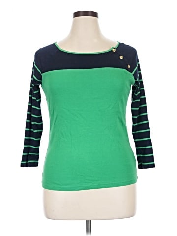 Lauren by Ralph Lauren 3/4 Sleeve T-Shirt (view 1)