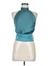 Motel 100% Polyester Teal Halter Top Size M - photo 1