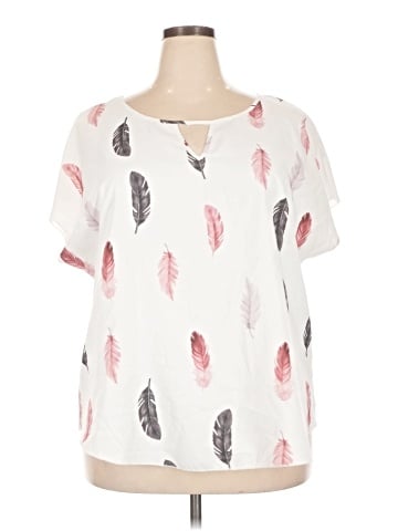 Shein Curve Short Sleeve Blouse (view 1)
