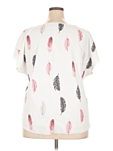 Shein Curve Short Sleeve Blouse (view 2)