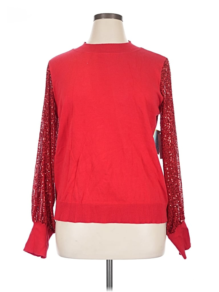 Pre-owned Cece Pullover Sweater In Red