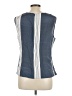 St. John Blue Sleeveless Silk Top Size L - photo 2