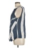 St. John Blue Sleeveless Silk Top Size L - photo 5
