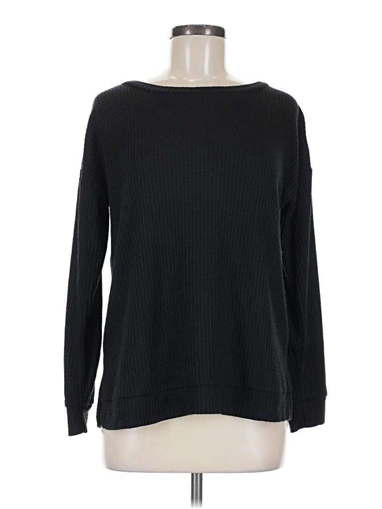 Pre-owned 1.state Long Sleeve T-shirt In Black