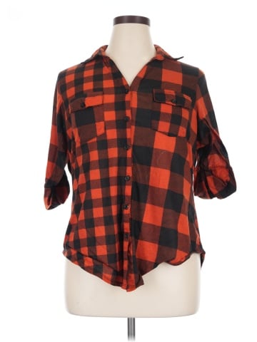 Paper Tee 3/4 Sleeve Button-Down Shirt (view 1)