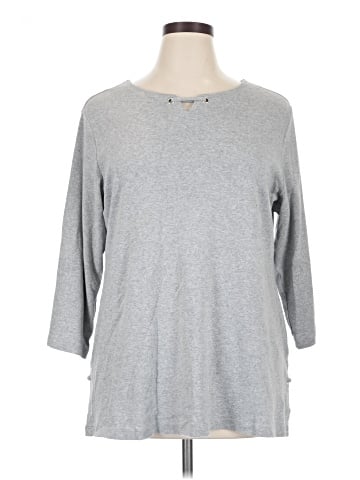 Karen Scott 3/4 Sleeve Top (view 1)