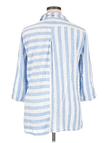 Ali Miles 3/4 Sleeve Button-Down Shirt (view 2)
