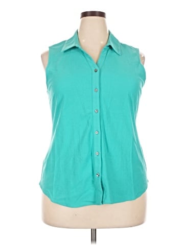 Charter Club Sleeveless Button-Down Shirt (view 1)