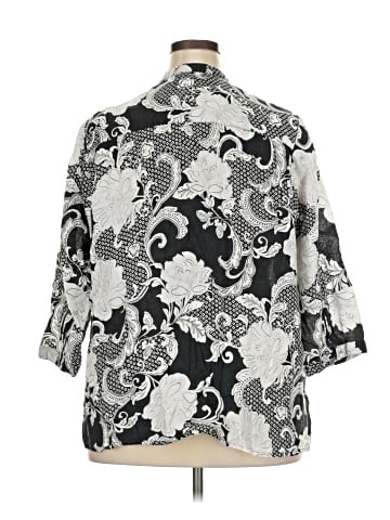 Charter Club 3/4 Sleeve Button-Down Shirt (view 2)