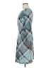Connected Apparel Argyle Teal Casual Dress Size 6 - photo 5
