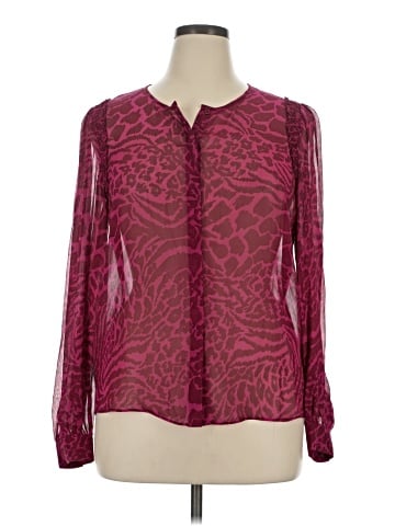 Paige Long Sleeve Silk Top (view 1)
