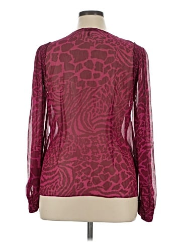 Paige Long Sleeve Silk Top (view 2)