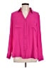 Express 100% Polyester Pink Long Sleeve Blouse Size L - photo 1