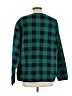 Lands' End 100% Polyester Checkered-gingham Green Pullover Sweater Size L - photo 2
