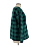 Lands' End 100% Polyester Checkered-gingham Green Pullover Sweater Size L - photo 4