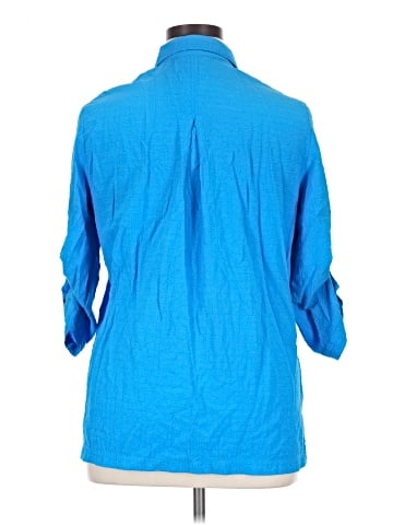White Stag 3/4 Sleeve Button-Down Shirt (view 2)