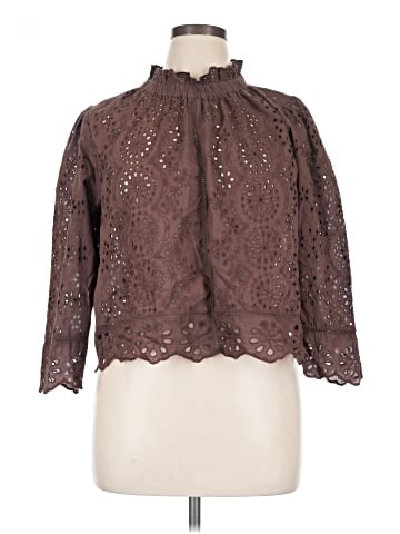 Jennifer & Grace 3/4 Sleeve Blouse (view 1)