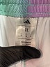 Adidas 100% Polyester Hearts Silver Athletic Shorts Size 16 - photo 3