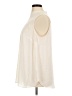 Ann Taylor LOFT 100% Polyester Ivory Sleeveless Blouse Size 16 - photo 5