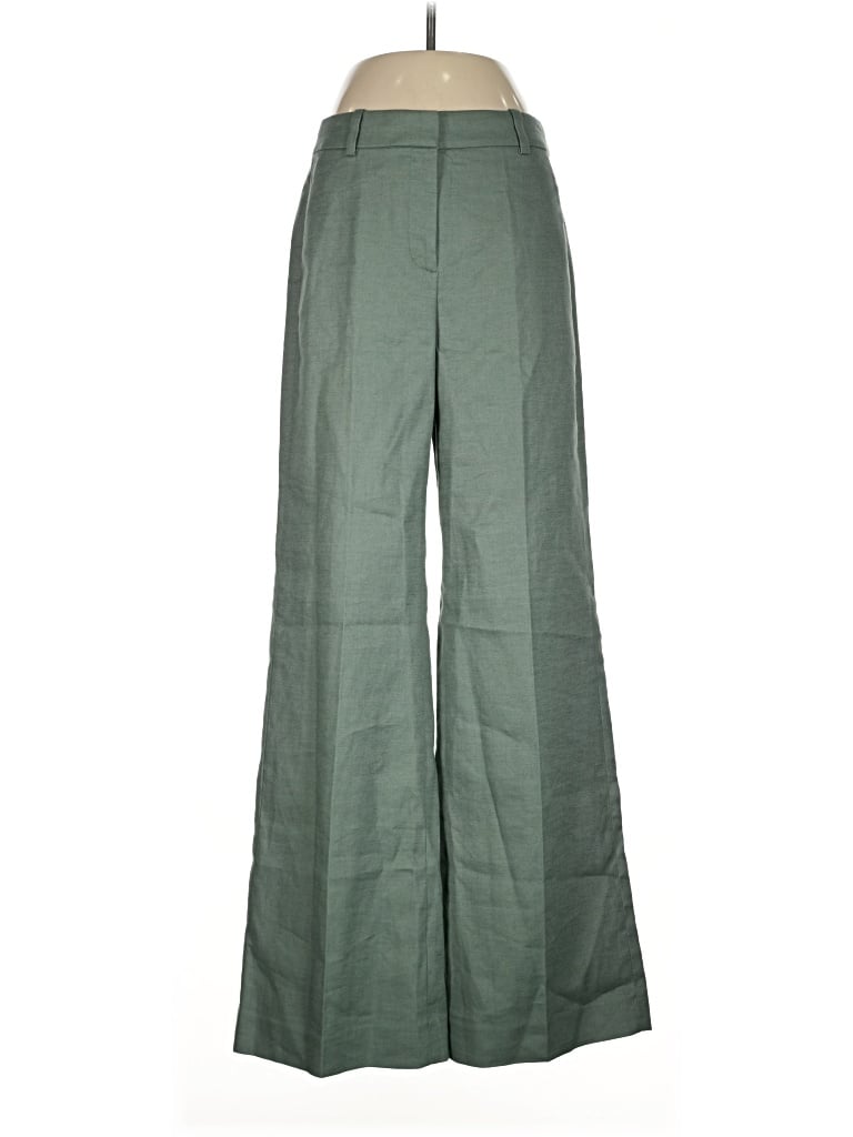Jcrew Linen Pants In Green