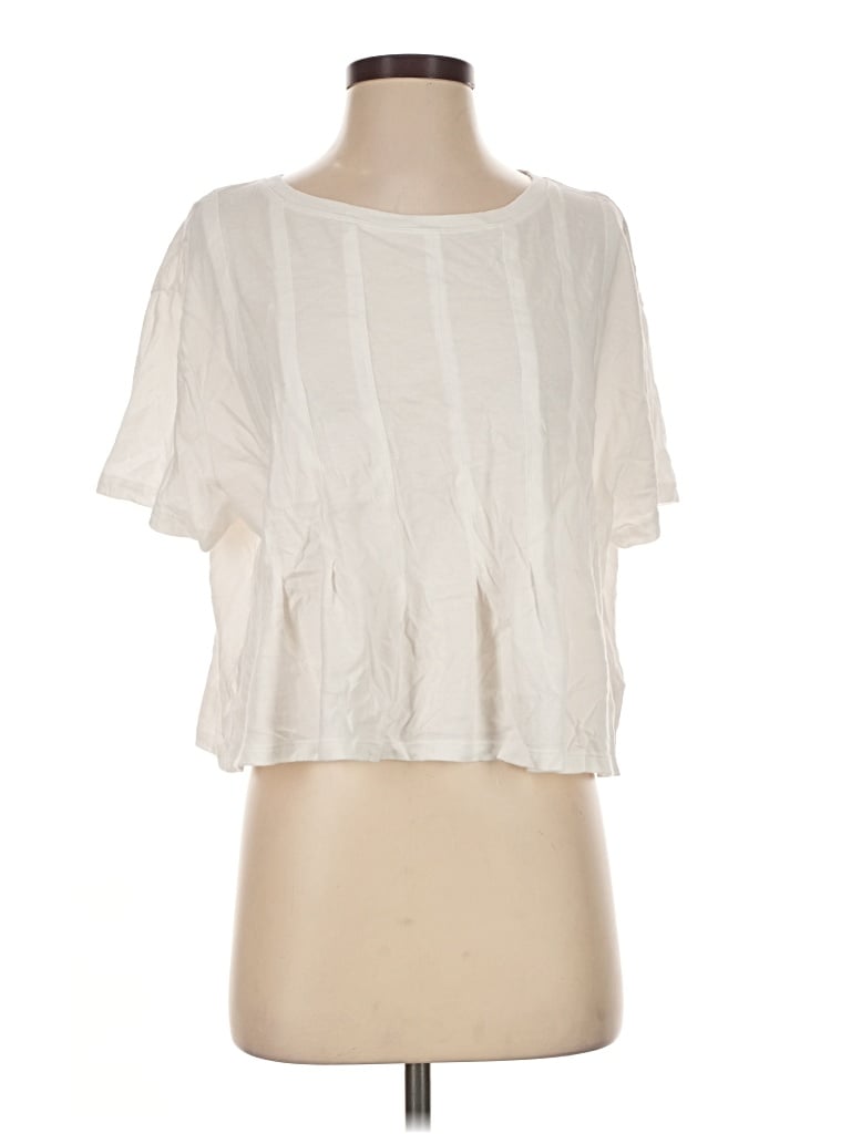 Pre-owned Scoop Short Sleeve T-shirt In Ivory