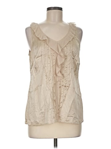 White House Black Market Sleeveless Silk Top (view 1)