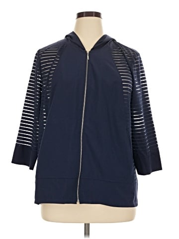 Weekends by Chico's Zip Up Hoodie (view 1)