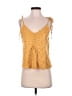 Easel Yellow Sleeveless Top Size S - photo 1
