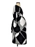 Olian Argyle Black Cocktail Dress Size S - photo 4