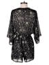 Don't Ask Why 100% Polyester Paisley Black Romper One size - photo 2