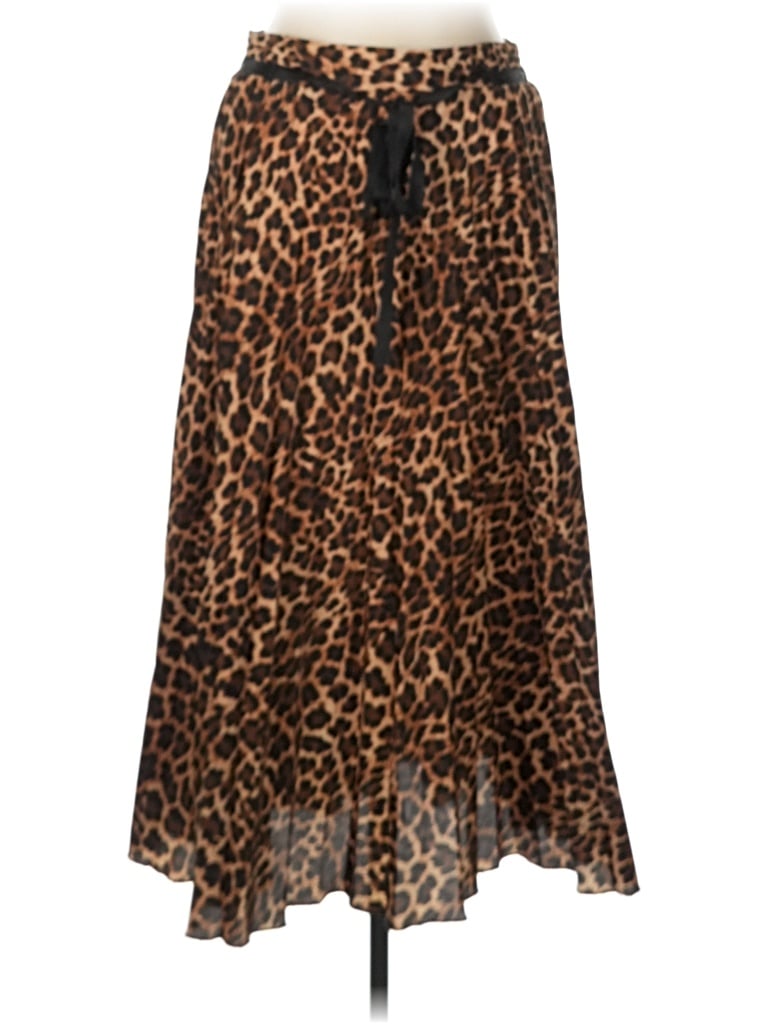 Pre-owned Zara Basic Casual Skirt In Brown