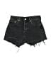 Levi's 100% Cotton Black Denim Shorts Size 24 waist - photo 1