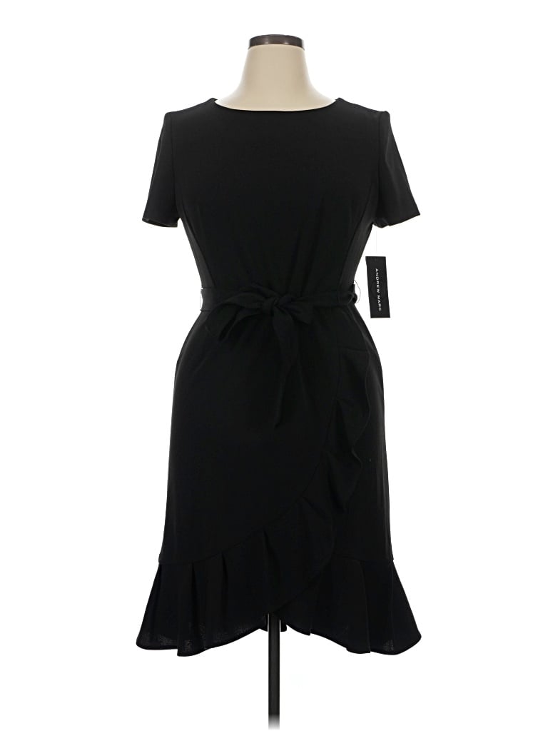 Andrew Marc Casual Dress In Black