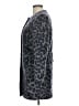 Hobbs London Animal Print Gray Tan Coat Size 4 - photo 5