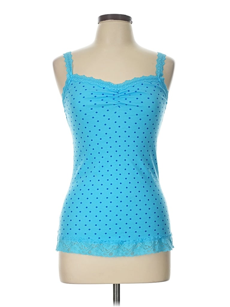Pre-owned Eyeshadow Sleeveless Top Blue Sweetheart Neckline Tops