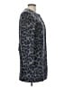 Hobbs London Animal Print Gray Tan Coat Size 4 - photo 4