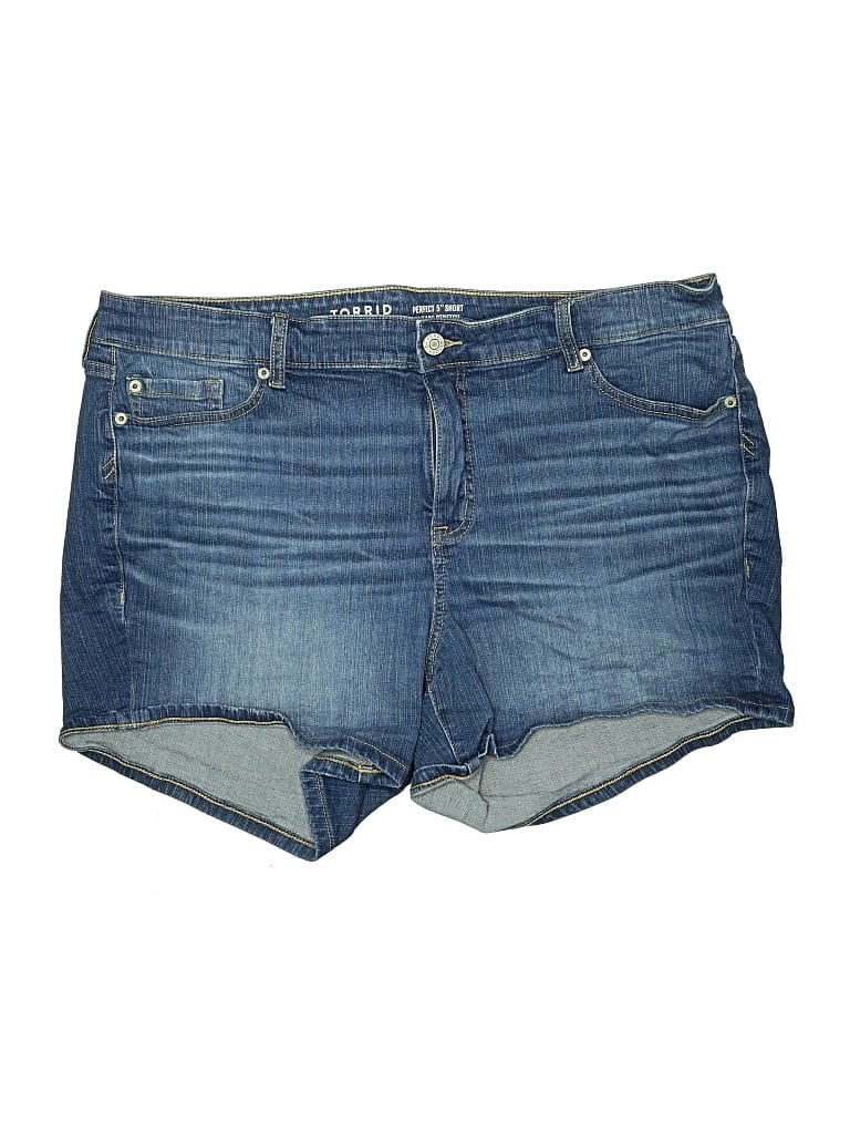 Pre-owned Torrid Denim Shorts In Blue