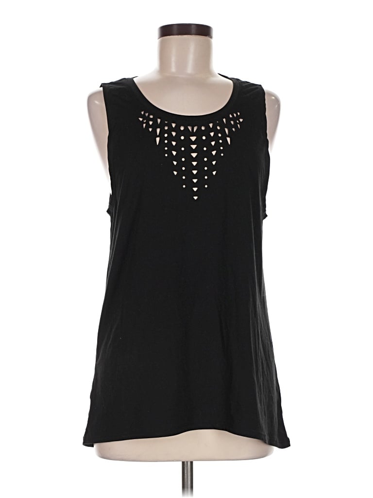 Pre-owned Gaiam Sleeveless T-shirt In Black