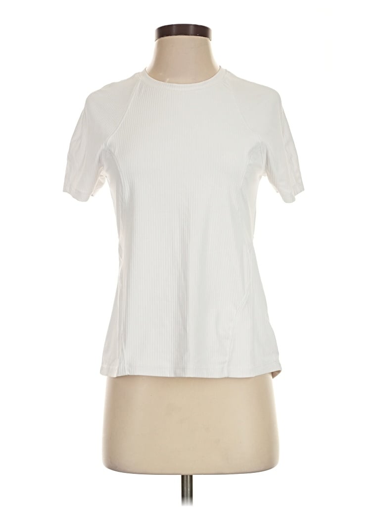 Pre-owned Spyder Short Sleeve T-shirt In Ivory