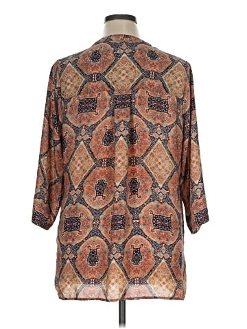 Rose + Olive 3/4 Sleeve Blouse (view 2)