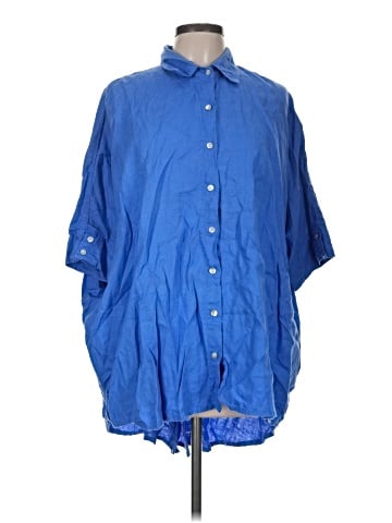 LJC Designs 3/4 Sleeve Button-Down Shirt (view 1)