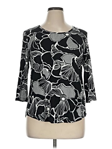 JM Collection 3/4 Sleeve Blouse (view 1)