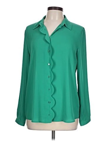 NY Collection Long Sleeve Blouse (view 1)