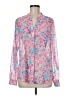 Kut from the Kloth 100% Polyester Floral Pink Long Sleeve Blouse Size M - photo 1