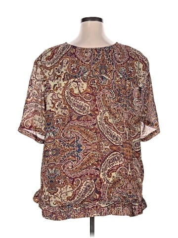 Alfred Dunner Short Sleeve Blouse (view 2)