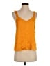 Floreat 100% Silk Orange Sleeveless Silk Top Size XS - photo 1