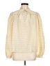 CO 100% Polyester Ivory Long Sleeve Blouse Size M - photo 1