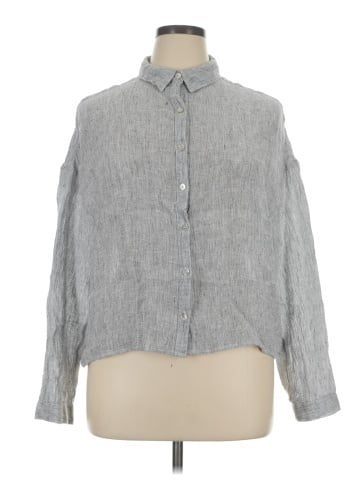 Tahari Long Sleeve Button-Down Shirt (view 1)