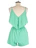 Naked Zebra 100% Polyester Solid Green Romper Size M - photo 2