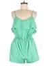 Naked Zebra 100% Polyester Solid Green Romper Size M - photo 1